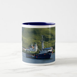 Nordischer Seemann, Krabben-Boot im Zweifarbige Tasse