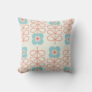 Nordischer Stil geometrisches florales Vintage. Kissen