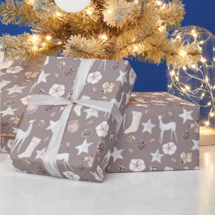 Nordischer Weihnachtsskandinavischer Hirsch Geschenkpapier