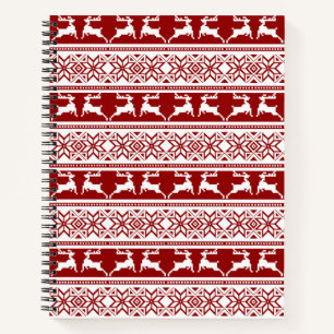 Nordischer Weihnachtsskandinavischer Rentier Notizbuch