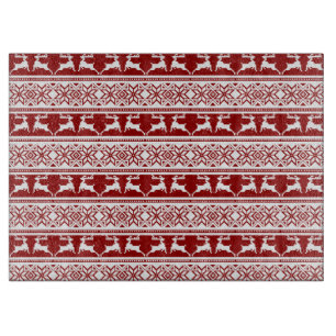 Nordischer Weihnachtsskandinavischer Rentier Schneidebrett