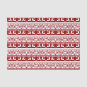 Nordischer Weihnachtsskandinavischer Rentier Seidenpapier