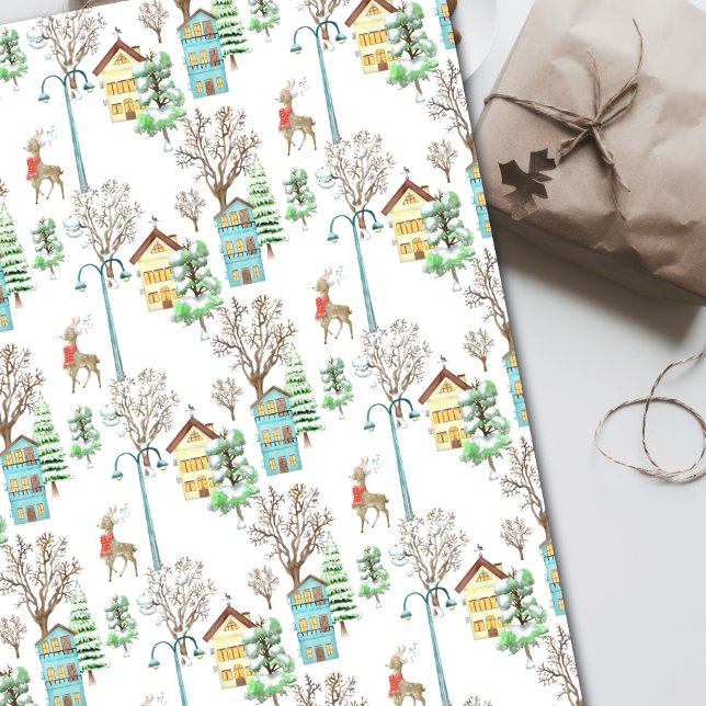 Nordischer Winter Hygge Rustikal Geschenkpapier (Von Creator hochgeladen)