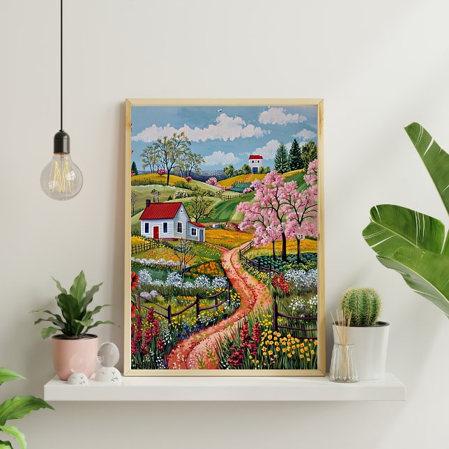 Nordisches Abstrakt geometrisches Poster (Matte) (Von Creator hochgeladen)