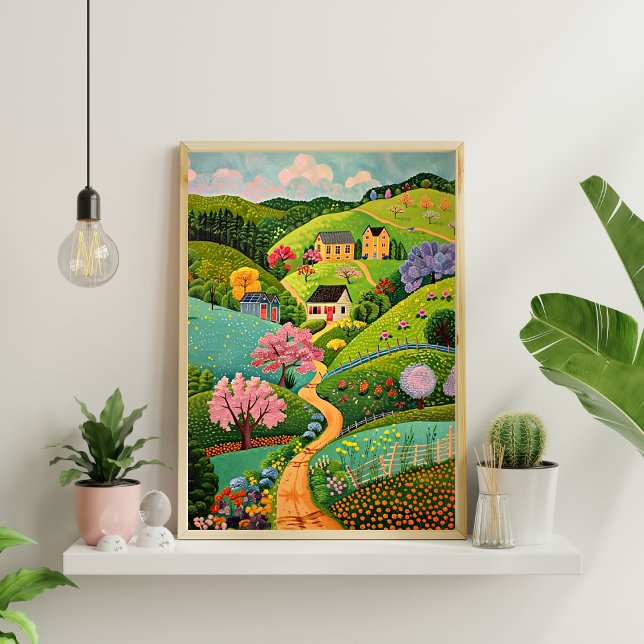 Nordisches Abstrakt geometrisches Poster (Matte) (Von Creator hochgeladen)