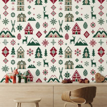 Nordisches alpenländisches Chalet | Weihnachts-Ren