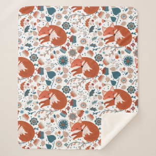 Nordisches Schlaffuchsmuster Sherpadecke