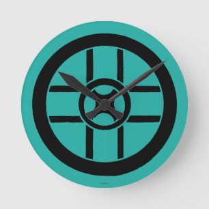 Nordisches Symbol: Rad-Kreuz Runde Wanduhr