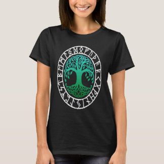Nordisches Symbol YGDRASIL Viking Symbol Nordic Ru T-Shirt
