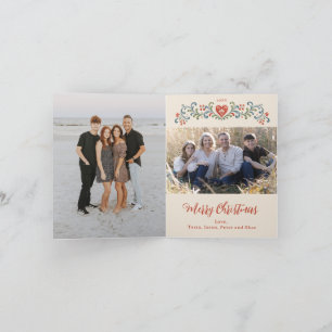 Nordisches Weihnachten Rosemaling Foto