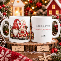 Nordisches Weihnachts-Tomte-Paar Skandinavischer W