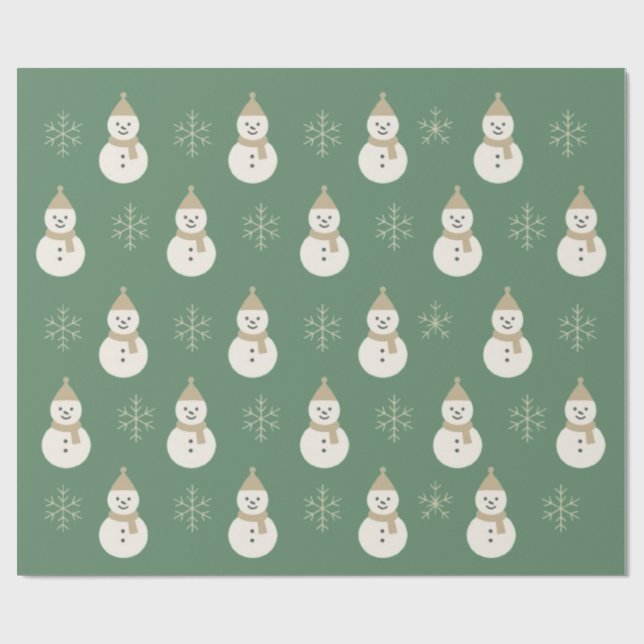 Nordisches Weihnachtsfest Geschenkpapier (Flach)