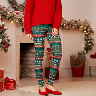 Nordisches Weihnachtsmuster Leggings