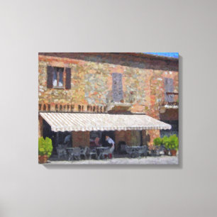Norditalien Bellagio ummantelte Canvas Leinwanddruck
