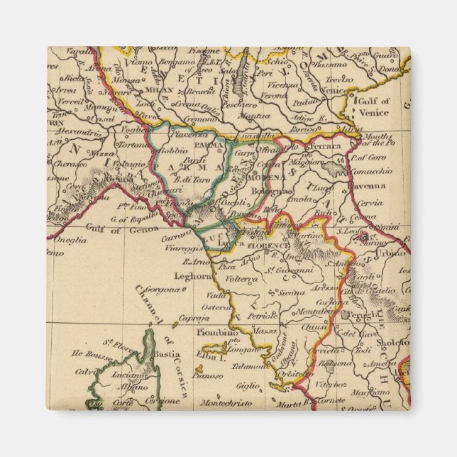 Norditalien Magnet (Vorne)