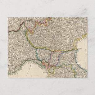 Norditalien mit Sardinien Postkarte