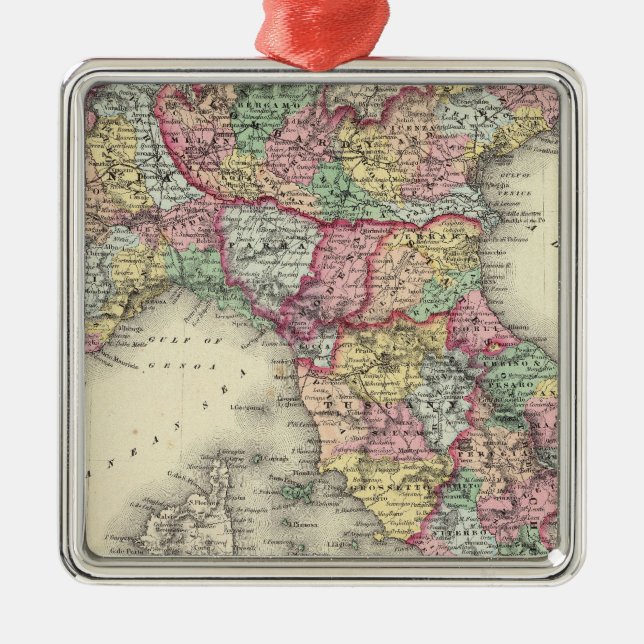 Norditalien Silbernes Ornament (Vorne)
