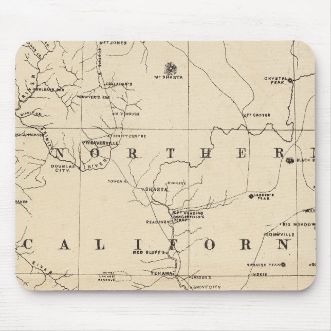 Nordkalifornien Mousepad (Vorne)