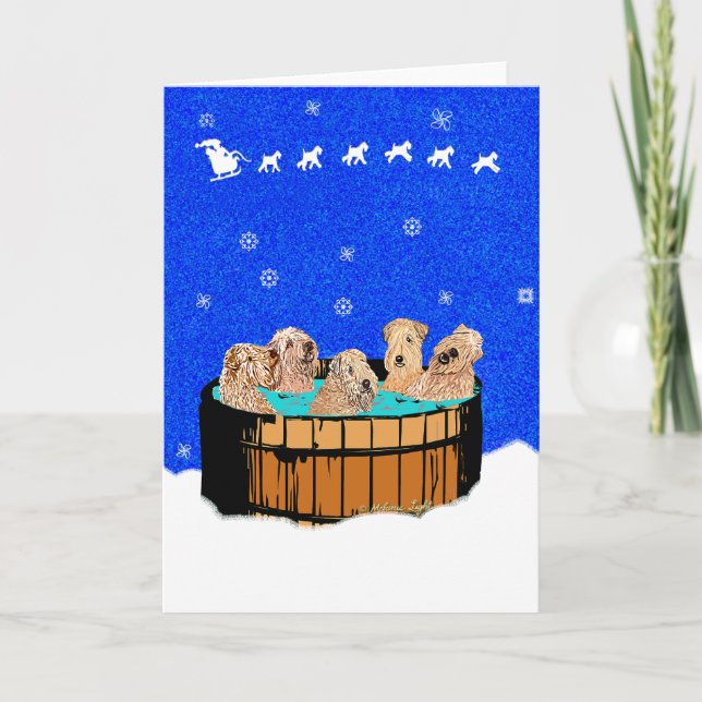 NORDkalifornien-WEIHNACHTEN Feiertagskarte (Vorderseite)