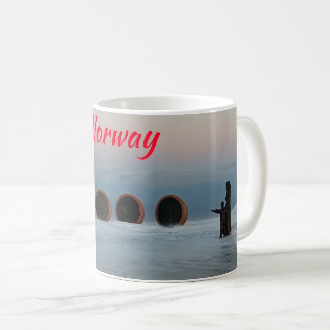 Nordkap, Norwegen Kaffeetasse (VorderseiteRechts)