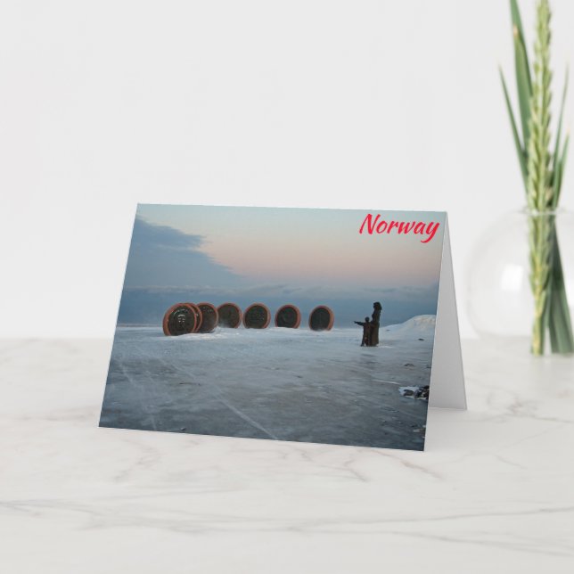 Nordkap, Norwegen Karte (Vorderseite)