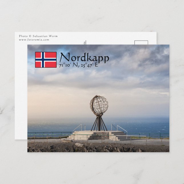 Nordkap Norwegen Postcard Postkarte (Vorne/Hinten)