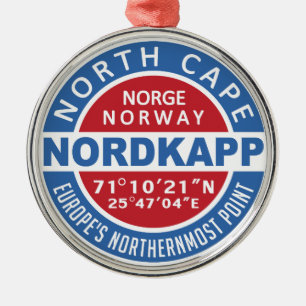 NORDKAPP Norwegen Ornament Aus Metall