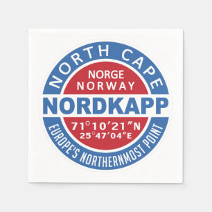 NORDKAPP Norwegen Papierservietten