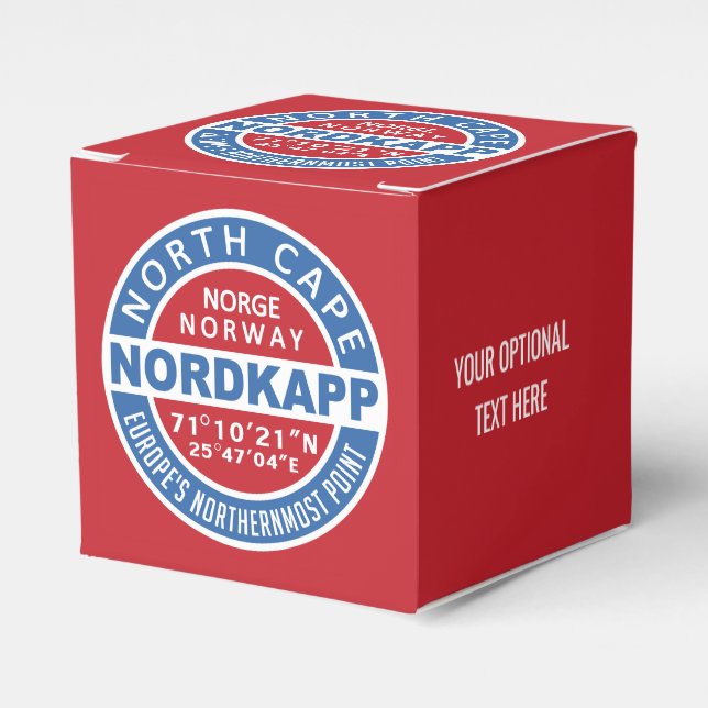 NORDKAPP Norwegen Zollfavorisierungsbox Geschenkschachtel (Vorderseite)
