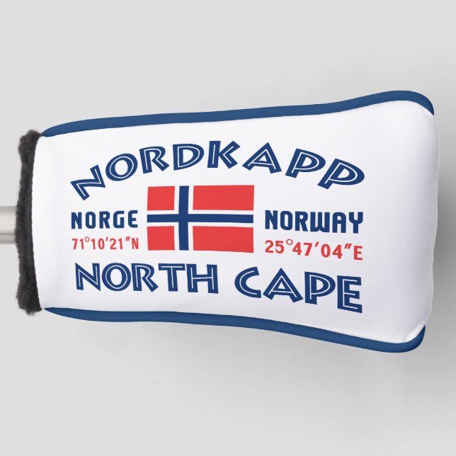 NORDKAPP - Norwegische Fahrerabdeckung Golf Headcover (Vorderseite)