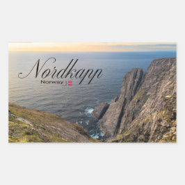Nordkapp Rechteckiger Aufkleber