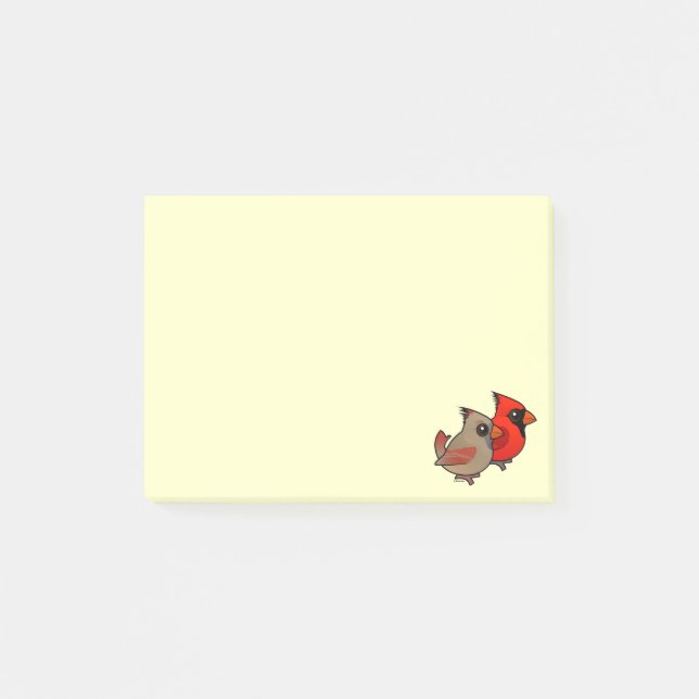 NordKardinals-Paare Post-it Klebezettel (Vorderseite)