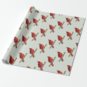 NordKardinals-Rot-Vogel Geschenkpapier