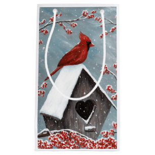 NordKardinals-Winter-Schnee Kleine Geschenktüte