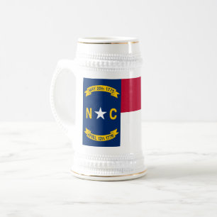 NORDKAROLINENFLAGE BIERGLAS
