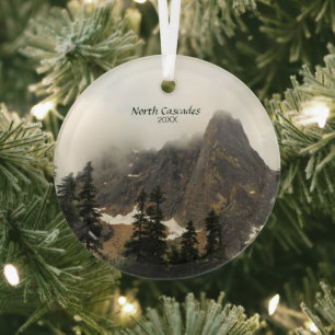 Nordkaskaden-Nebel über Foto Ornament Aus Glas
