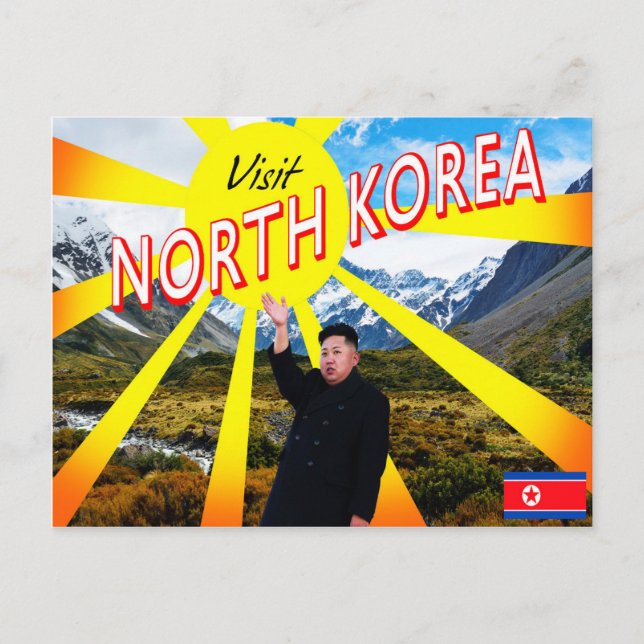 Nordkorea besuchen postkarte (Vorderseite)