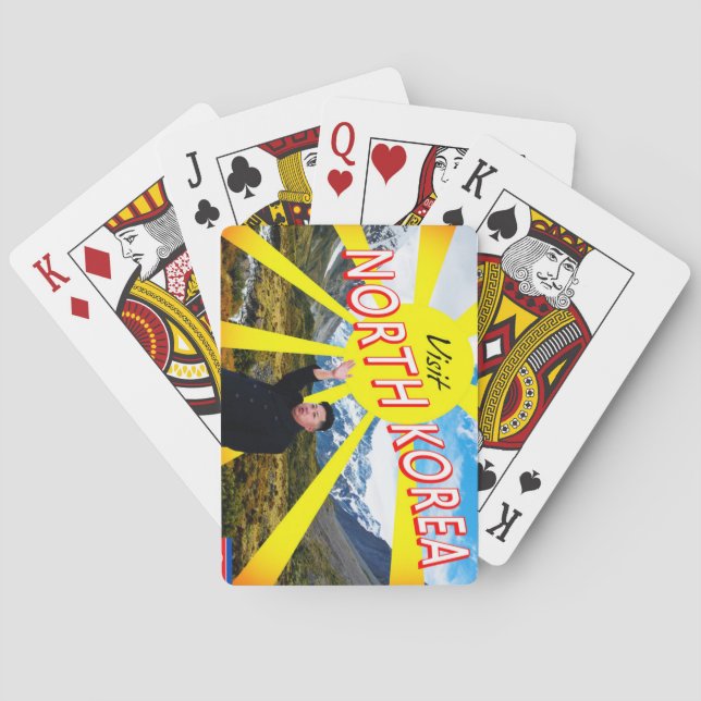 Nordkorea besuchen spielkarten (Rückseite)