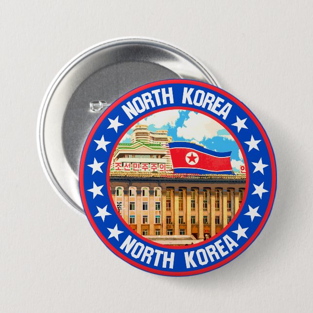 Nordkorea Button (Vorne & Hinten)