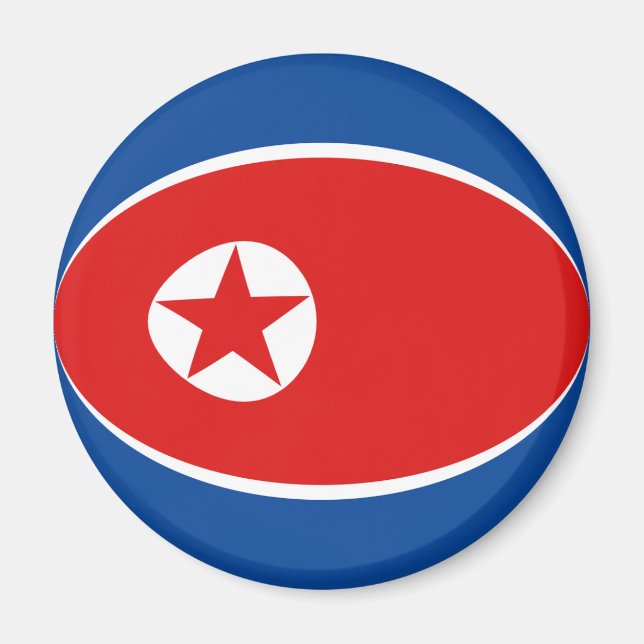 Nordkorea - Flag Magnet (Vorne)