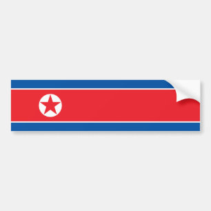 Nordkorea-Flagge Autoaufkleber