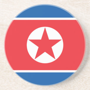 Nordkorea-Flagge Getränkeuntersetzer