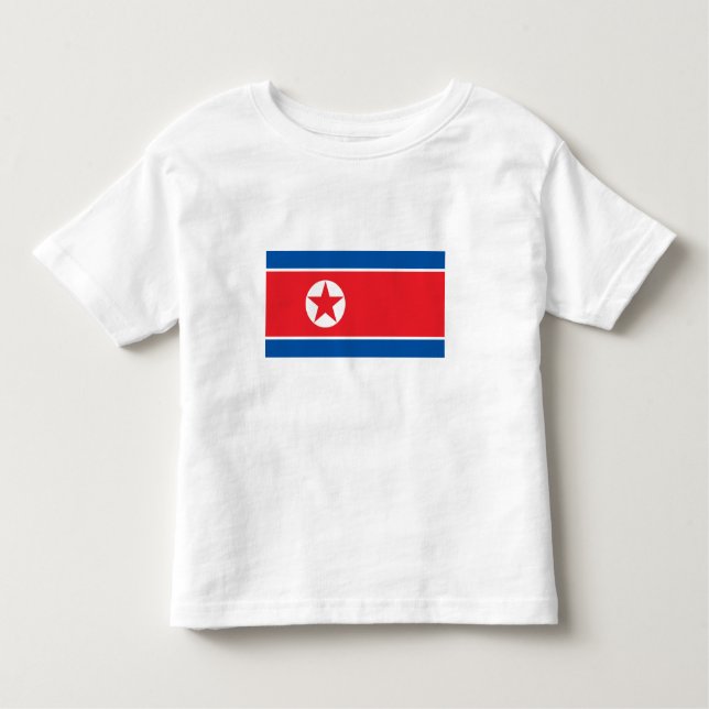 Nordkorea-Flagge Kleinkind T-shirt (Vorderseite)