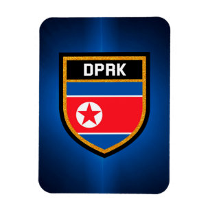 Nordkorea-Flagge Magnet