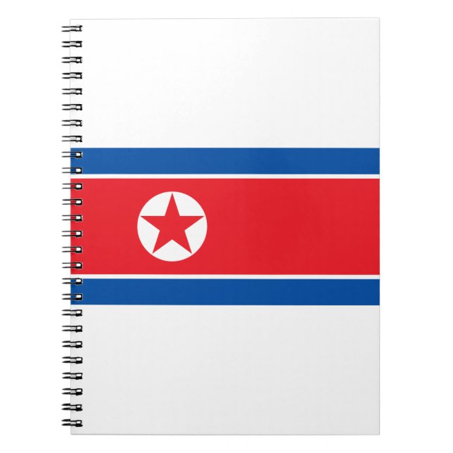Nordkorea-Flagge Notizblock (Vorderseite)