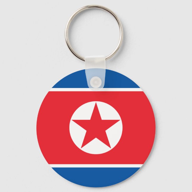 Nordkorea-Flagge Schlüsselanhänger (Vorderseite)