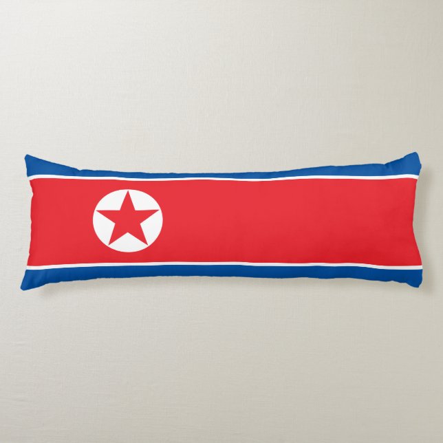 Nordkorea-Flagge Seitenschläferkissen (Vorderseite)