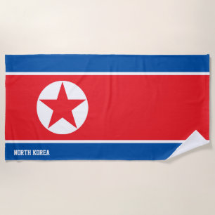 Nordkorea Flagge Splendid Patriotic Strandtuch