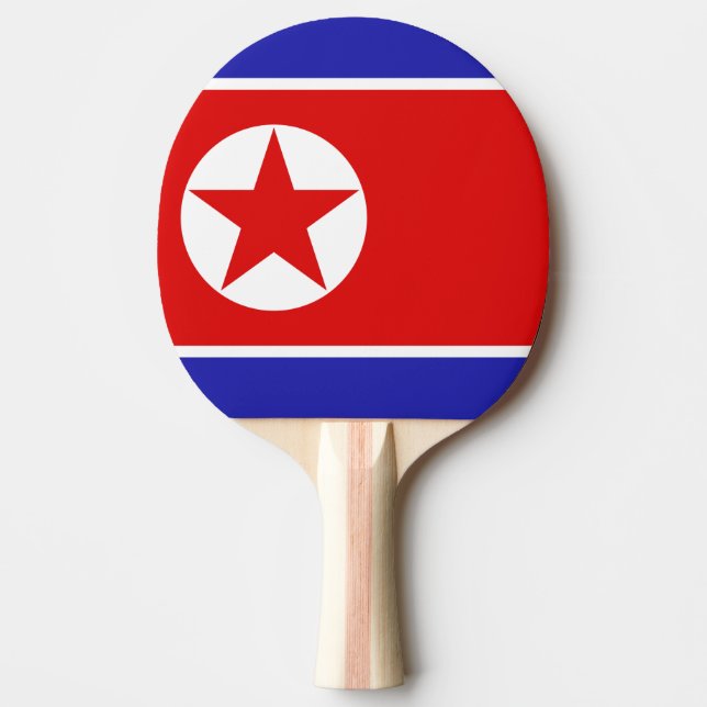 Nordkorea-Flagge Tischtennis Schläger (Vorderseite)