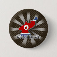 Nordkorea-Flaggen-Karte 2,0